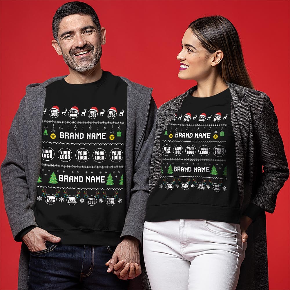 Brilliant Custom Logo And Name Ugly Christmas Sweatshirt 2