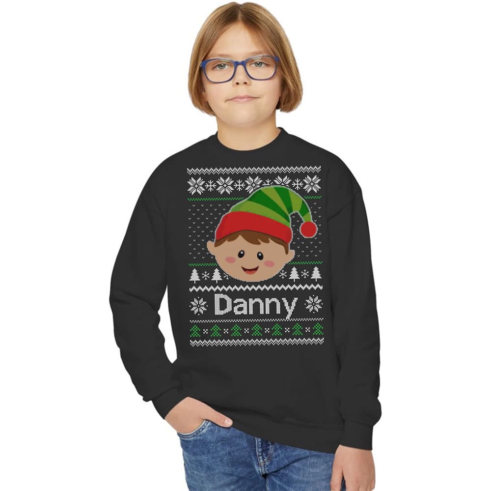 Custom Name Matching Family Ugly Christmas Sweatshirt 2