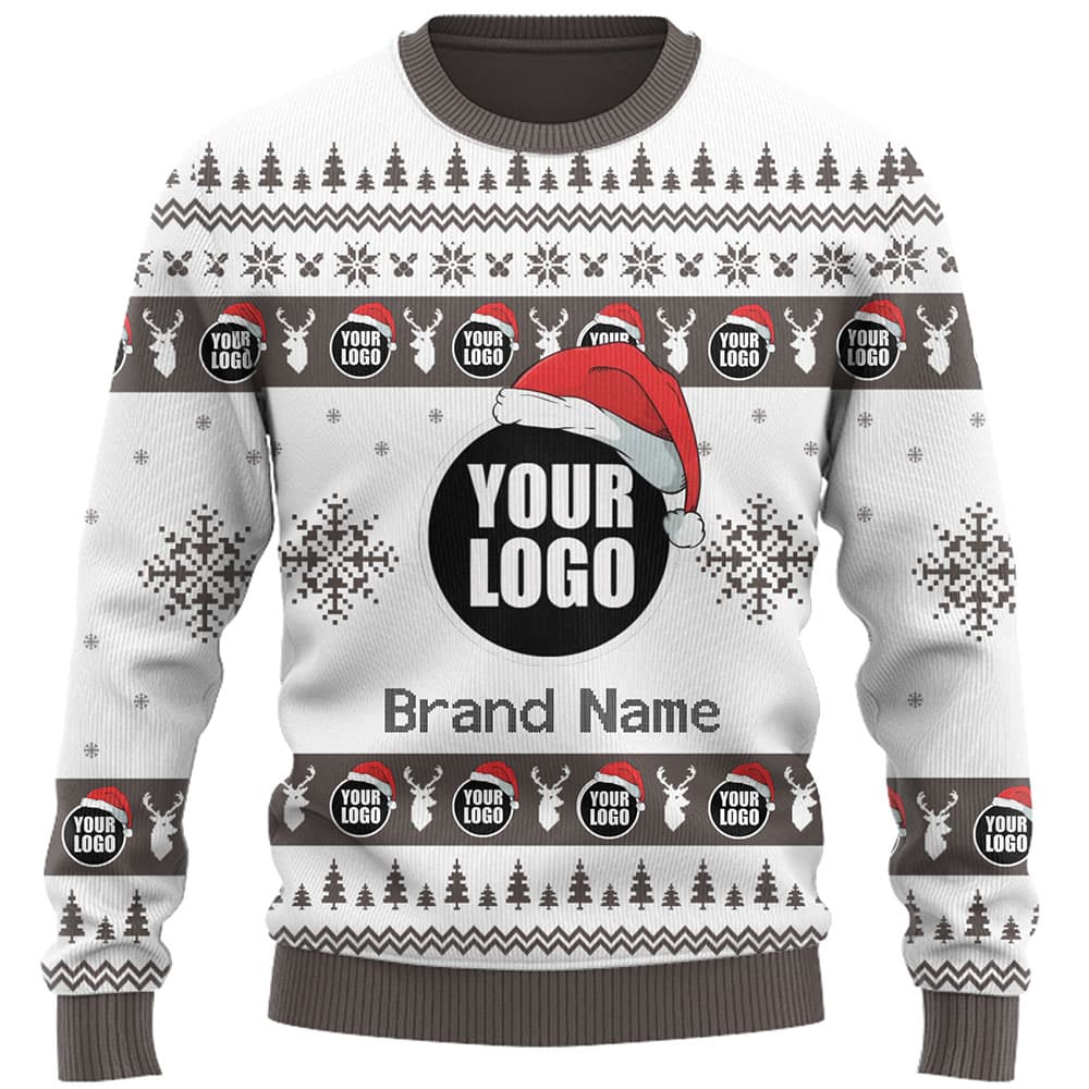 DIY Custom Logo Or Face Holiday Ugly Christmas Sweater 2