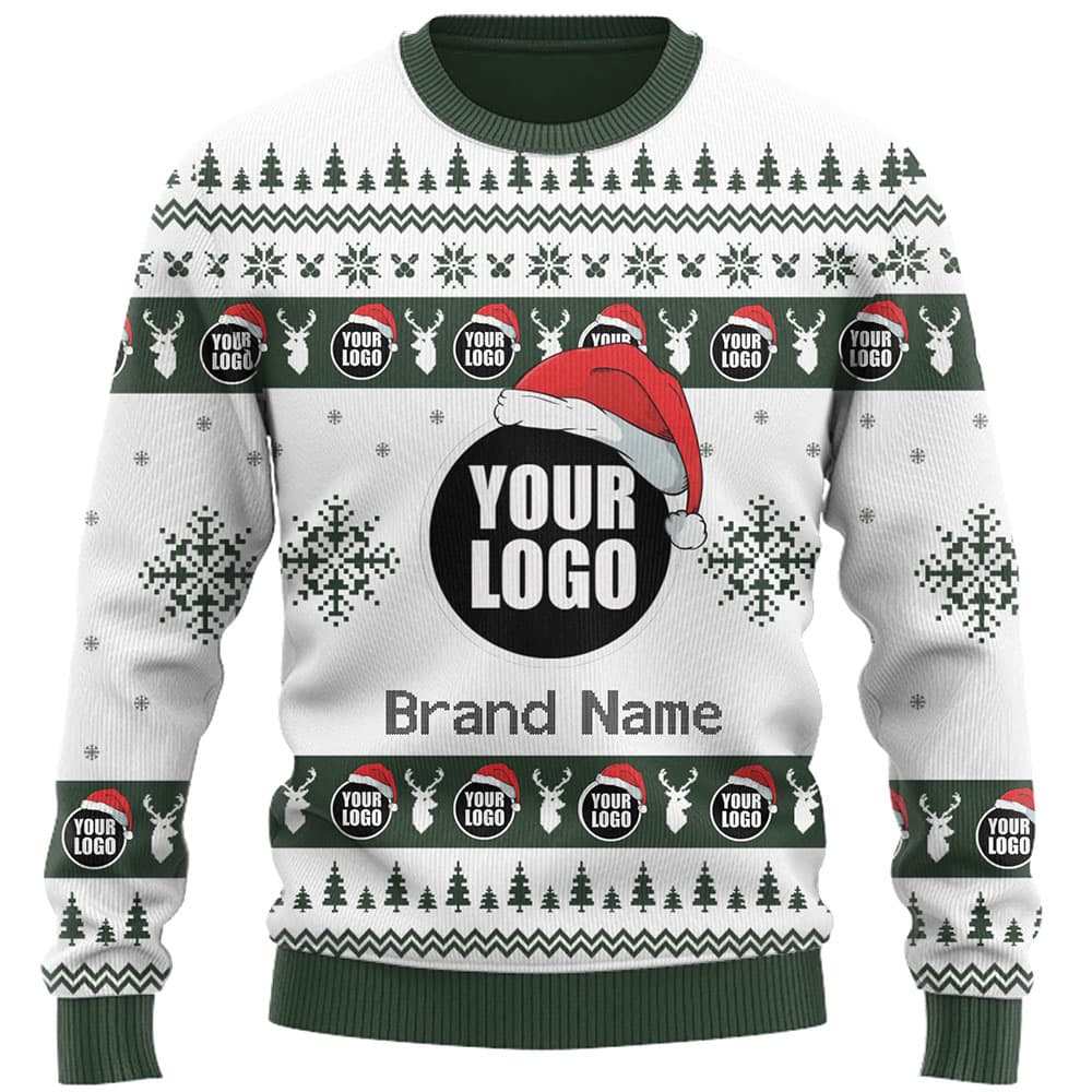 DIY Custom Logo Or Face Holiday Ugly Christmas Sweater 3