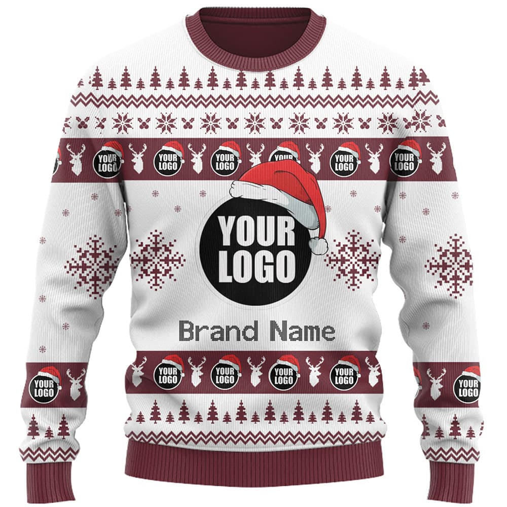 DIY Custom Logo Or Face Holiday Ugly Christmas Sweater 4