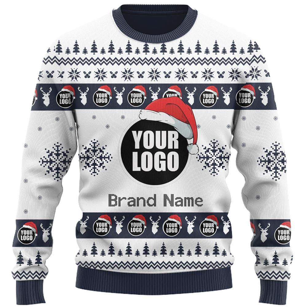 DIY Custom Logo Or Face Holiday Ugly Christmas Sweater 6