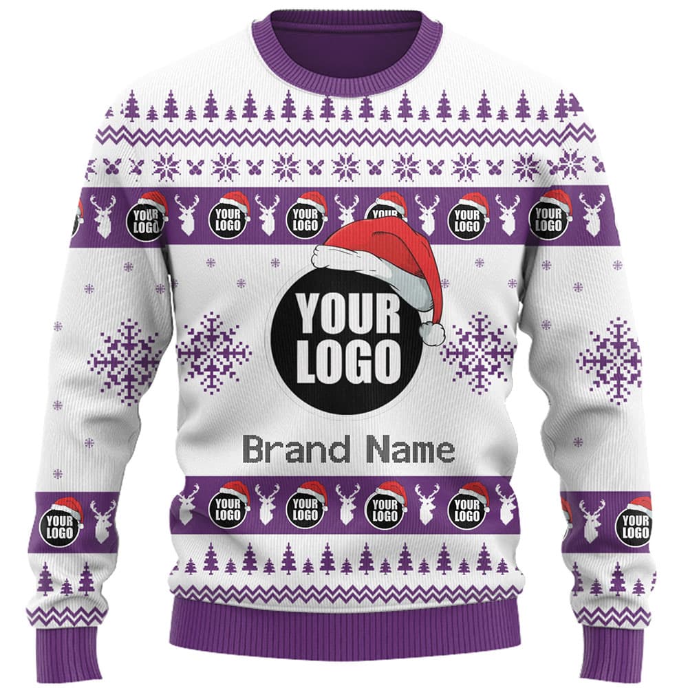 DIY Custom Logo Or Face Holiday Ugly Christmas Sweater 7