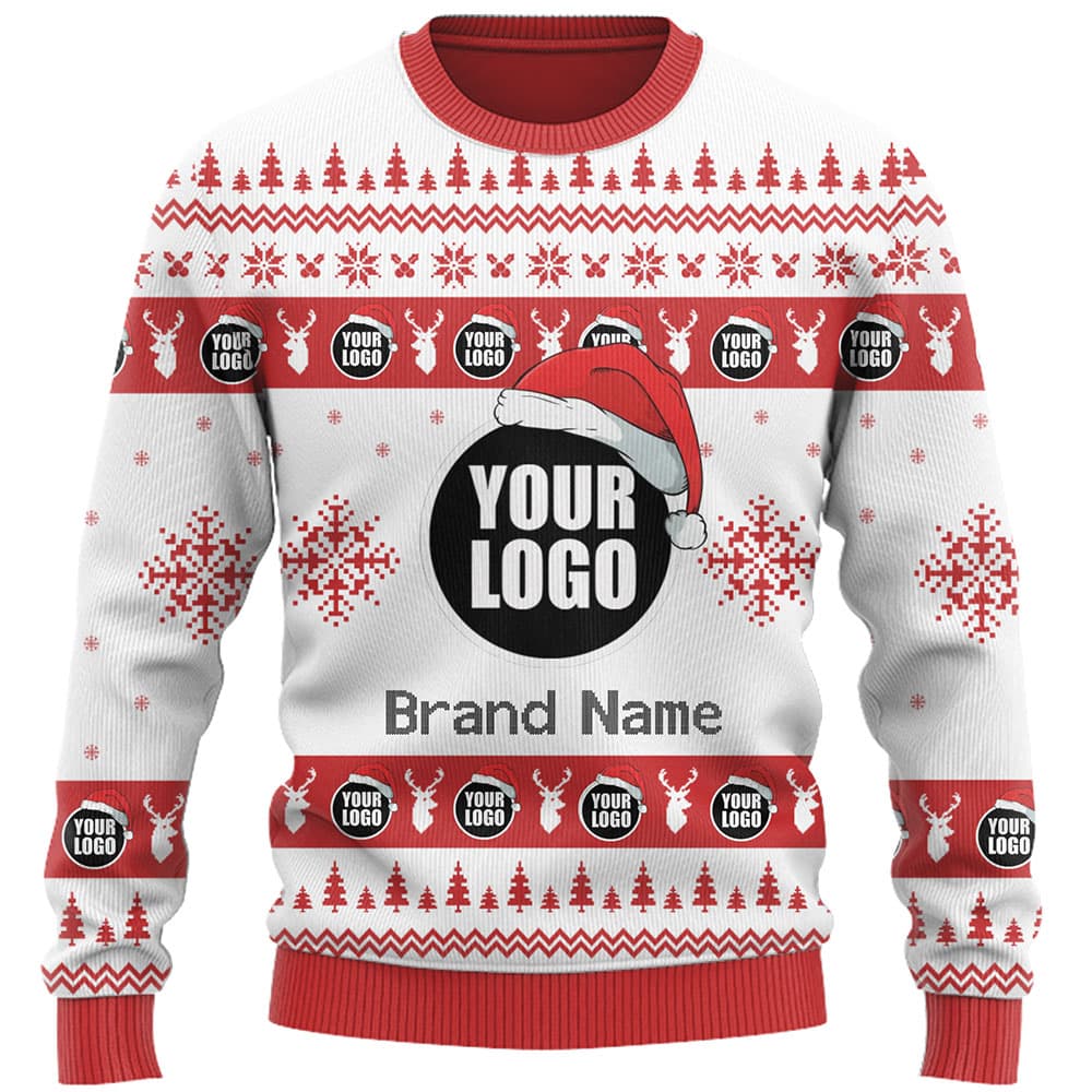 DIY Custom Logo Or Face Holiday Ugly Christmas Sweater 8
