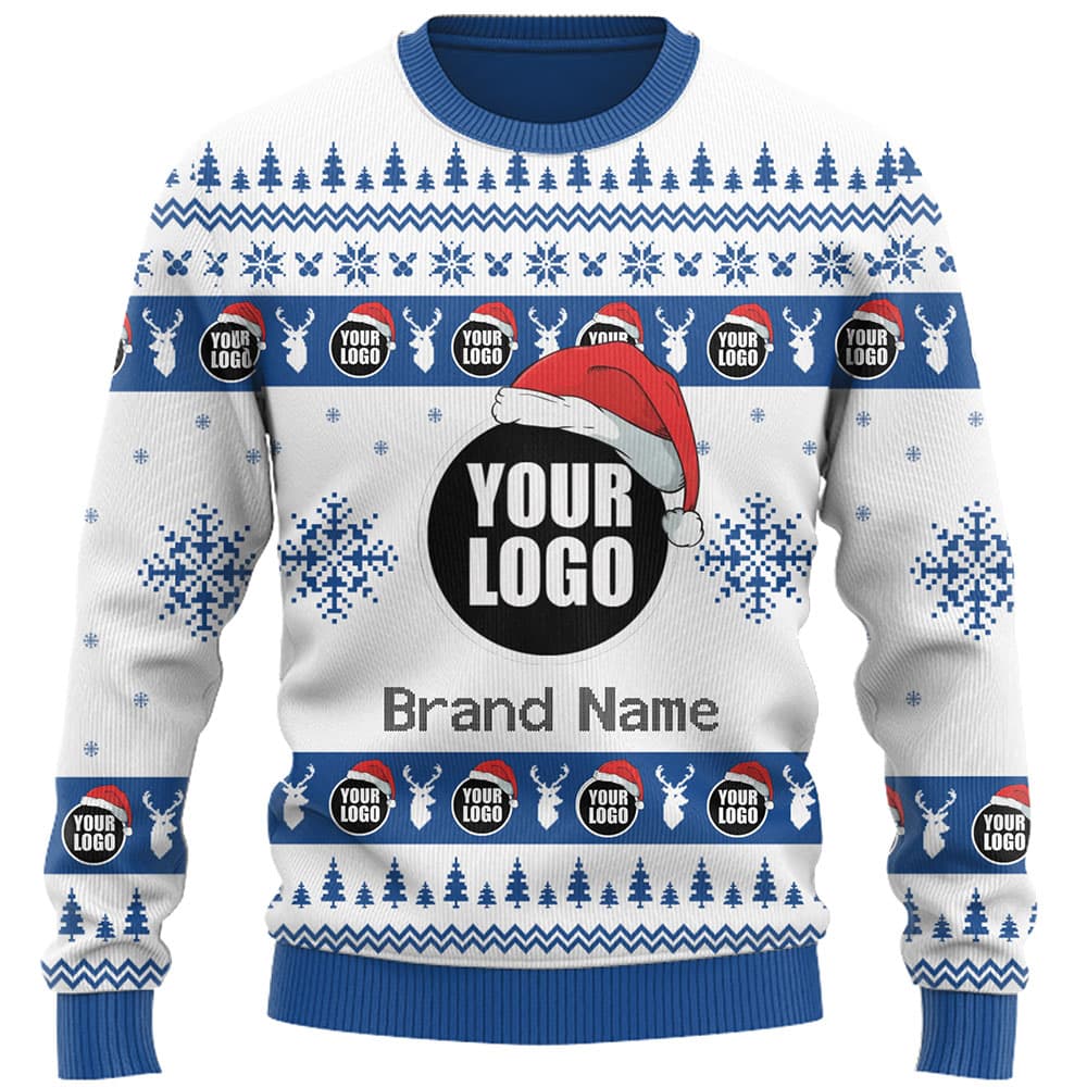 DIY Custom Logo Or Face Holiday Ugly Christmas Sweater 9